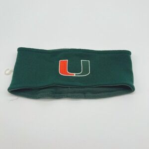 Adidas Miami Hurricanes Headband Green Orange U Embroidered‎ One Size